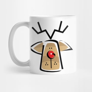 Little Red Nose Raindeer Mug